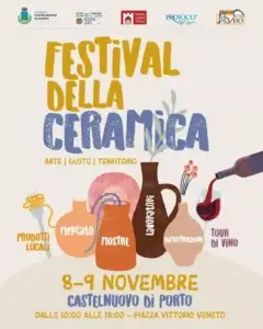 Locandina del Festival della Ceramica di Castelnuovo di Porto 2025